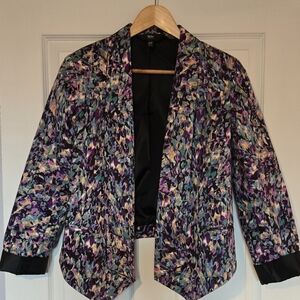 Mossimo Multicolor Abstract Women's Blazer